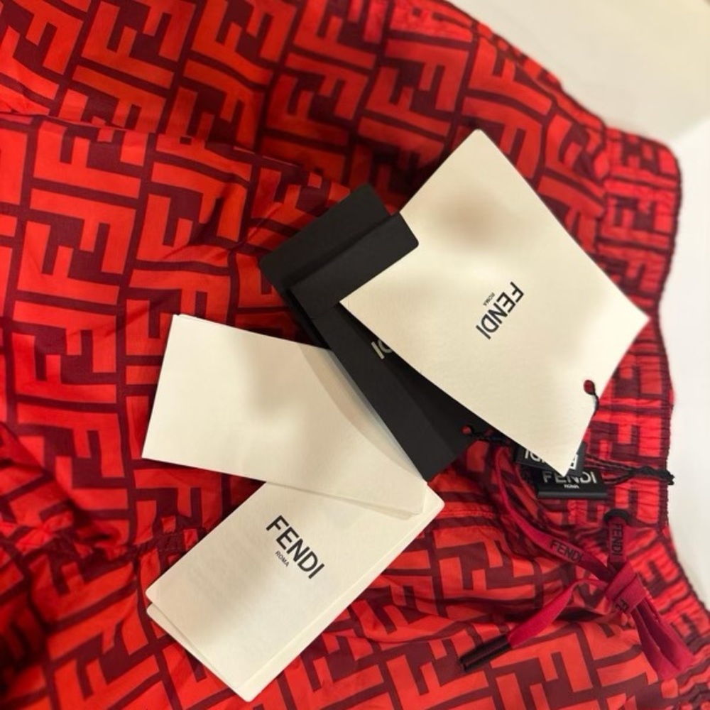 Fendi onix swim trunk.